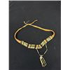 Image 3 : Vintage C.1970 Leather Porcupine Quill Native Necklace Earring Set