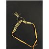 Image 4 : Vintage C.1970 Leather Porcupine Quill Native Necklace Earring Set