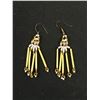 Image 5 : Vintage C.1970 Leather Porcupine Quill Native Necklace Earring Set