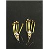 Image 6 : Vintage C.1970 Leather Porcupine Quill Native Necklace Earring Set