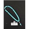 Image 2 : Vintage Genuine Turqouise Stone Silver Prayer Beads, Large! Heavy