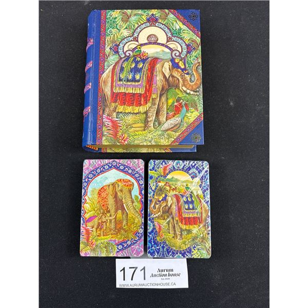 Vintage Never Opened Exquisite Elephant Playing Cards Expensive! Gorgeous Collectable
