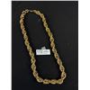 Image 2 : Massive! Vintage Rope Chain Gold Tone Necklace Heavy Solid Eye Stopper