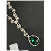Image 4 : Vintage Emerald Crystal Necklace Stunning