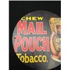 Image 3 : 8" Diameter Chew Mail Pouch Tobacco Vintage Style Reproduction Tin Sign