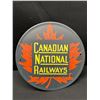 Image 3 : 8" Diameter Canada National Railways Vintage Style Reproduction Tin Sign