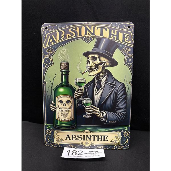 5.5" x 8" Absinthe Vintage Style Reproduction Tin Sign