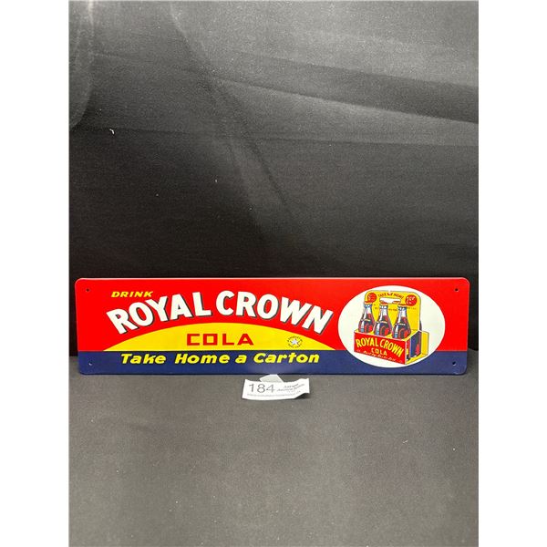 4" x 16" Royal Crown Cola Vintage Style Reproduction Tin Sign