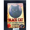 Image 1 : 8" x 12" -" Black Cat Cigarettes Vintage Style Reproduction Tin Sign