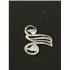 Image 2 : Antique (19th Century) Sterling Silver (Tested) Letter "M" 1.5" x 1.5"