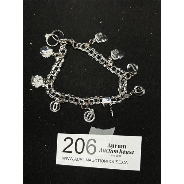 Sterling Silver Charm Bracelet