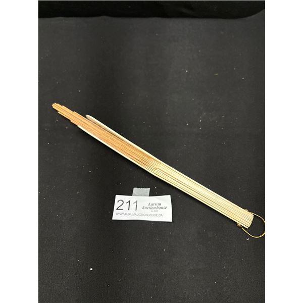A Victorian Carved Bone Fan (1880) No Cloth Just The Stays