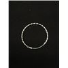 Image 3 : Pair of Sterling (.925) Hoop Earrings 1.25" Diameter
