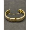Image 2 : Vintage Engraved Gold Tone Bangle/Bracelet