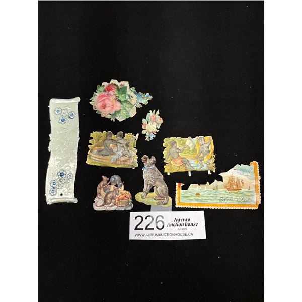 Small Lot of Vicotiran Diecut Scraps