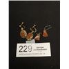 Image 1 : 2 Pairs of Antique Goldstone Earrings