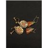 Image 4 : 2 Pairs of Antique Goldstone Earrings