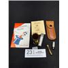 Image 1 : Lot of Vintage Perfume Viles, Face Brush, etc