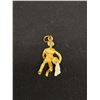 Image 2 : Very Interesting Gold Tone + Enamel Dancing Figure Pendant