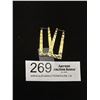 Image 1 : Pair of Hammered Gold Earrings
