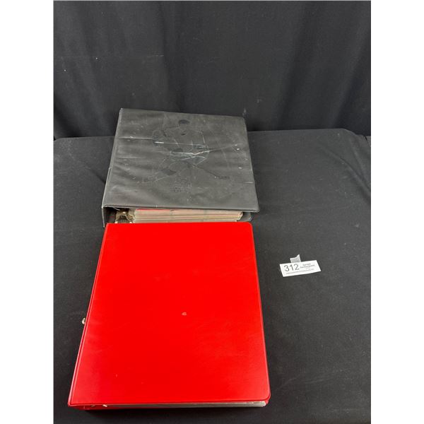 2 Binders of Upper Deck & Score Hockey Cards