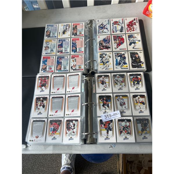 2 Binders of Upper Deck & Score Hockey Cards