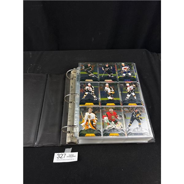 Binder of Upper Deck Hockey Cards