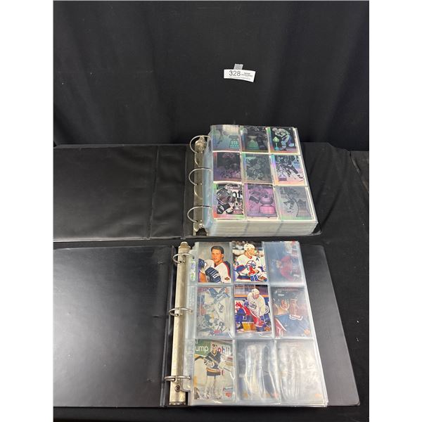 2 Binders of Upper Deck Hockey Cards