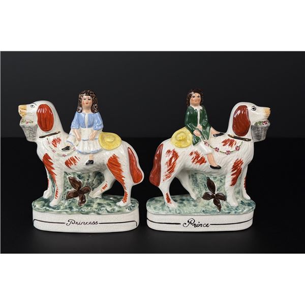 Staffordshire Prince and Princess Dogs