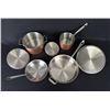 Image 2 : All Clad Copper Pots and Pans Set