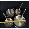 Image 5 : All Clad Copper Pots and Pans Set
