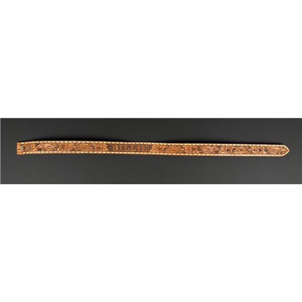 Vintage Western Tooled Leather Cowboy Billie Belt