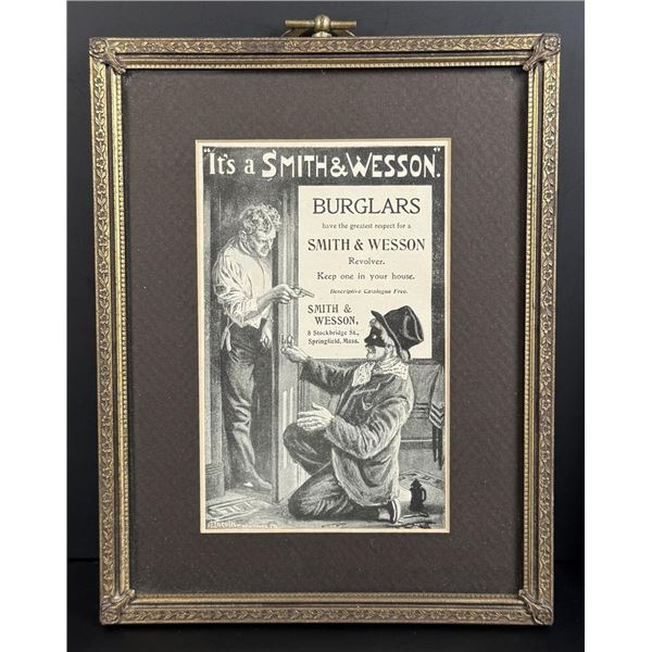 Smith & Wesson Burglars Respect Advertisement