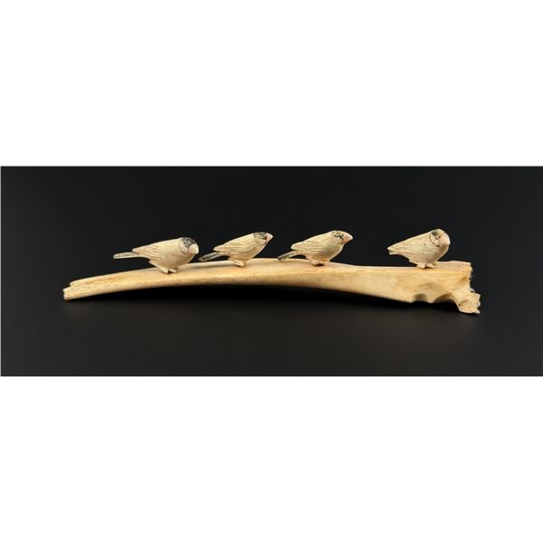 Alaskan Inuit Eskimo Ivory Carved Birds