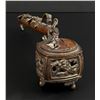 Image 4 : Japanese Bronze Yatate Inkwell Writing Set