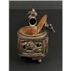 Image 7 : Japanese Bronze Yatate Inkwell Writing Set