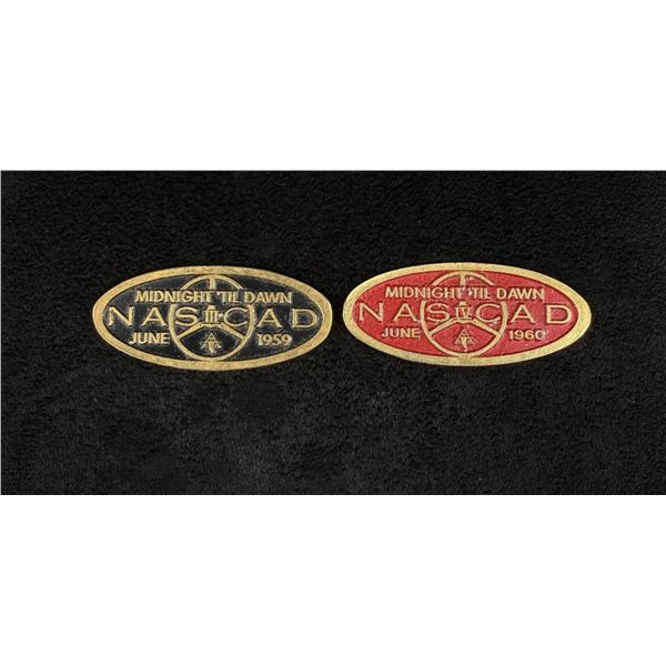 Pair of NASCAD Overnight Endurance Driving Badges