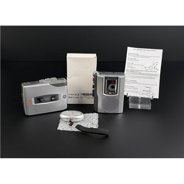 Pair of Cassette Recorders and Personal Alarm