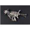 Image 1 : Sterling Silver Garnet Bird Brooch