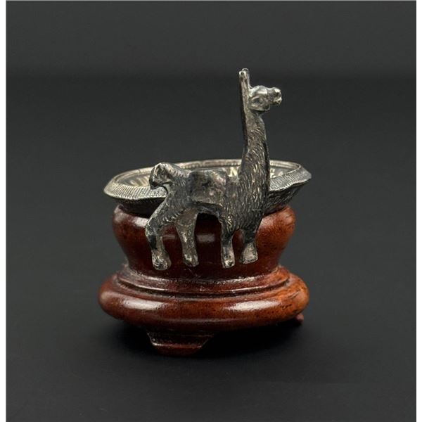 Sterling Silver Peruvian Coin Alpaca Dish