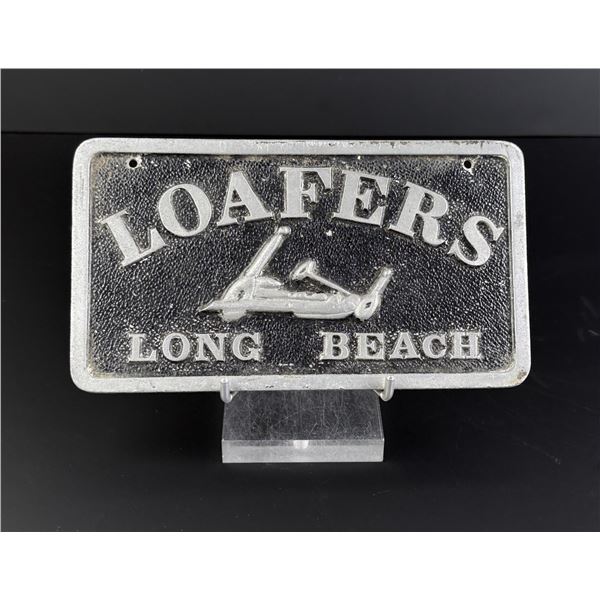 Long Beach Loafers Car Club License Plate Plaque