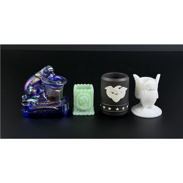 Collection of Glass Pottery Toothpick Holders