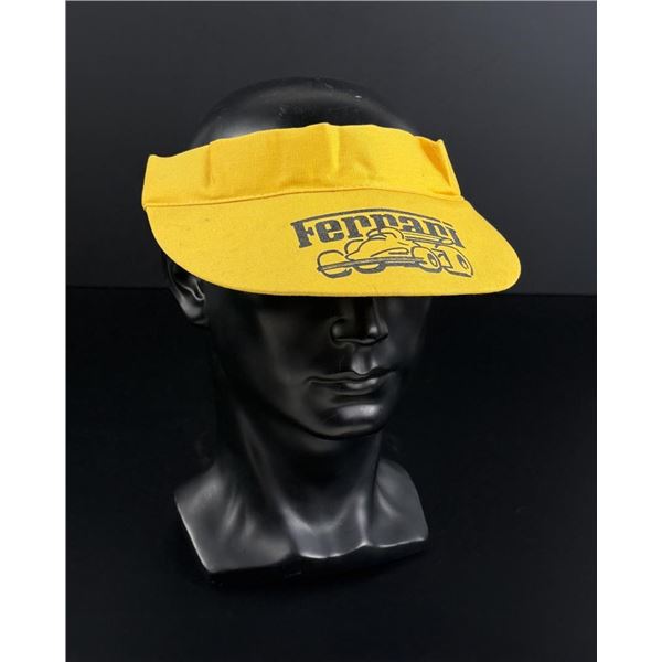 Vintage Ferrari Race Car Visor Hat