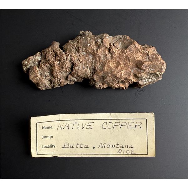 Native Copper Butte Montana Mineral Specimen