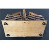 Image 4 : Tramp Art Pyrography Sewing Box