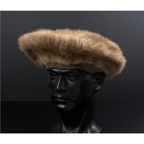 Blonde Mink Fur Beret