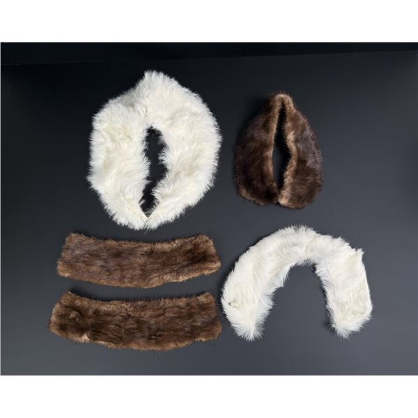 Collection of Fur Coat Pieces Accessories