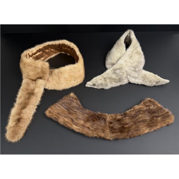 Collection of Fur Coat Pieces Accessories