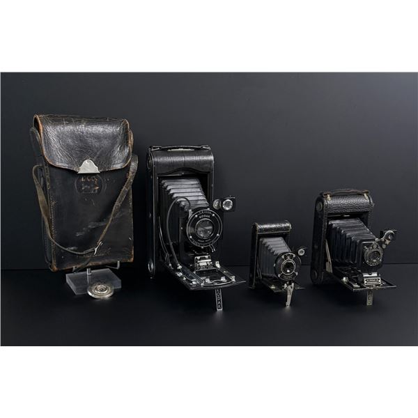 Collection of Kodak Folding box Cameras