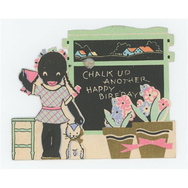 Black Americana Happy Birthday Card
